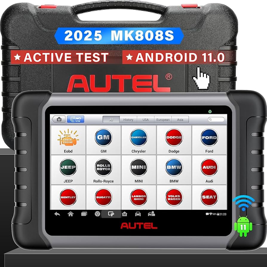 Autel automotive diagnostic tools lineup displayed