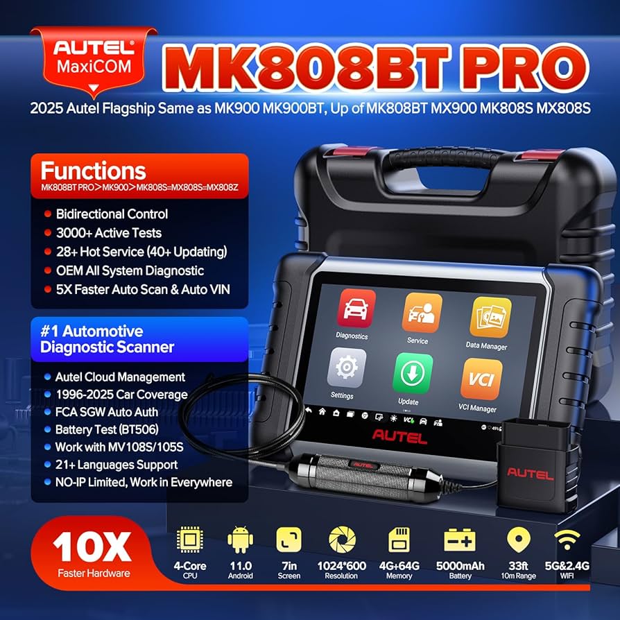 Autel diagnostic scanner used for professional automotive repair