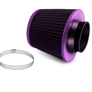 76mm universal high-flow cone engine air filter kit