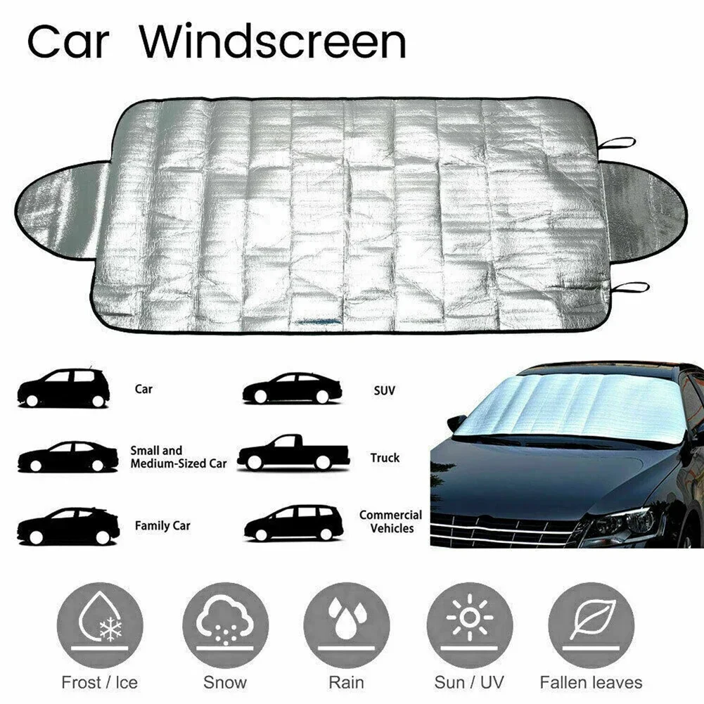 Car Accessories Car Windscreen Windshield Frost Cover Ice Snow Shield Front Protector Auto UV Protection Curtain Styling 1Pc - Image 6