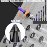 6/12 Pcs Magnetic Screwdriver Bits Non-slip Shockproof Phillips Impact Bits Hex Shank Alloy Steel Bits Suitable for Power Tools