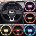 New Universal Car Steering Wheel Cover Anti-slip Protective Cover Soft And Silicone Steering Car Wheel Cover Protection