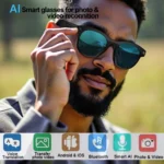 2025 AI Smart Glasses New Interaction With Camera Photo Video Record Translation Music Smart Sunglasses Bluetooth Call Headphone