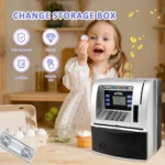 ATM Piggy Bank Convenient Kids ATM Machine Safe Talking ATM Piggy Banks Upgraded Digital Electronic Savings Safe Machine Box