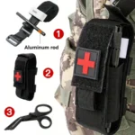 First Aid Kit Survival Kit Aluminum Rod Tourniquet Gauze Scissors Accessories Tool Outdoor Adventure Supplies Self Defense