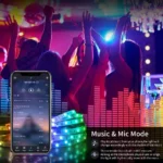 RGB USB LED Strip, APP with 44 Key Remote Control, Suitable for Bedroom, Living Room, Kitchen, Esports Decoration Night Light