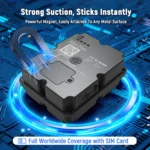 4G GPS Tracker For Vehicle 7500mAh Long Battery Strong Magnetic 4-Star Positioning IP67 Waterproof Multiple Alarms Anti-theft