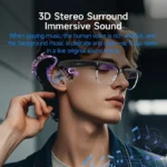 8MP HD Smart Video Glasses  Anti Shake Video Recording WIFI Bluetooth Transmission Object Recognition Slide Touch Smart Glasses