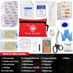 110 Piece First Aid Kit Home Care Waterproof Compact Trauma Medical Kits for Emergencies Home Car Travel Outdoor Camping Hiking