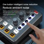 B50B-M8 Sound Card Live Broadcast Audio Interface Podcasting Device Caster With Premium Mic Preamplifier Sound Card Easy To Use