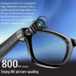 Smart Glasses 8 Million Pixels Recording Videos AI Photo Recognition Answer Translation 270mAh IP65 Waterproof Bluetooth Glasses