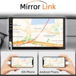 Car Radio 7 Inch 1 Din MP5 Multimedia Player Touch Screen FM ISO Power Aux Input Bluetooth USB Mirror Link Universal Autoradio