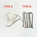 practical locksmith tool 6 pieces / kit replacement turning tool / double head tension wrench tool