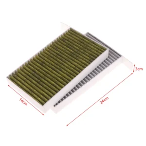 2-piece activated carbon cabin air filter set for Tesla Model 3 and Model Y