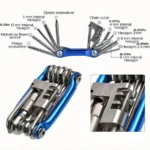 11-in-1 Bike Tool Mini Multitool Kit – Lightweight Stainless Steel Tool Wrench, Screwdriver, Chain, Hexagon Wheel Spoke