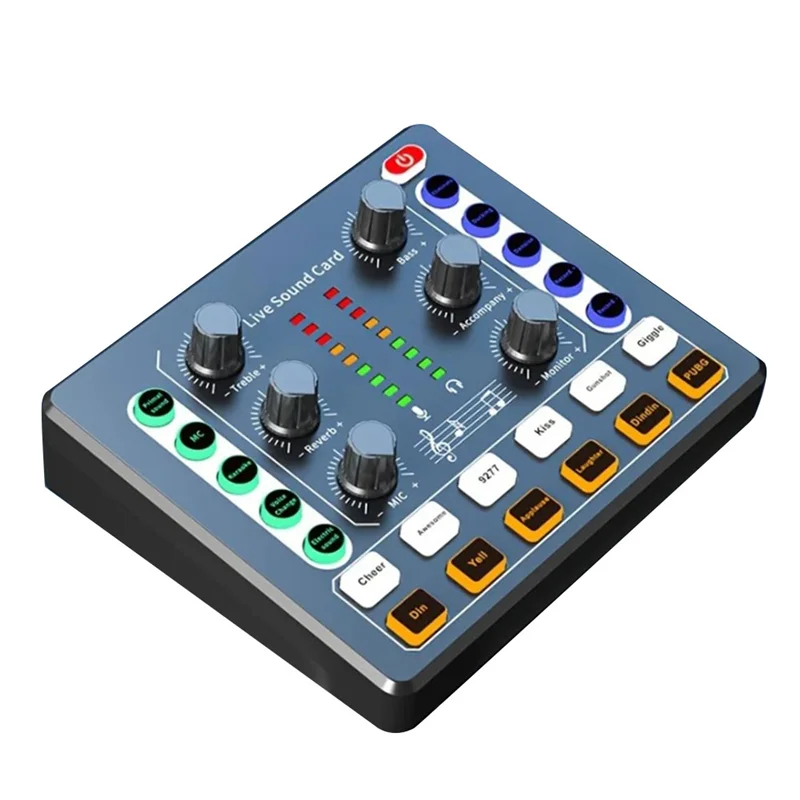 B50B-M8 Sound Card Live Broadcast Audio Interface Podcasting Device Caster With Premium Mic Preamplifier Sound Card Easy To Use - Image 4