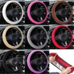 Winter Pearl Velvet Car Steering Wheel Cover Car-styling Protection Anti-Slip Warm Plush Soft Car Steering Wheel Cover