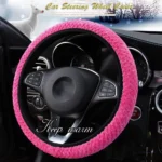 Winter Pearl Velvet Car Steering Wheel Cover Car-styling Protection Anti-Slip Warm Plush Soft Car Steering Wheel Cover