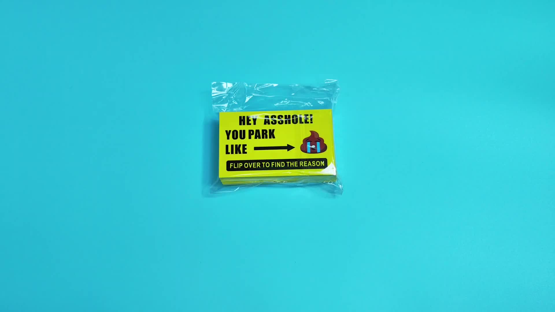 50pcs/pack 9*5.4cm 3.5*2.1inch Car Truck Motorcycle Bad Parking Messy Parking Business Card Card Funny Funny Parking Card Parking Irregular Reminder Warning Prank Card - Image 6