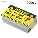 Hot sale 50 Pcs Bad Parking Cards You Parked Like An Idiot Funny Cardboard Parking Violation Cards With Multi Violation Reasons