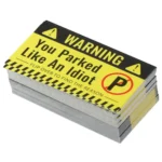 100 Pieces Bad Parking Cards,Bad Parking Stickers Funny Parking Violation Cards with Multi Violation Reasons