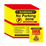 50 Pieces No Parking Zone Cards Bad Parking Cards Warning Safety Stickers Multiple Reason Violation Adult Sock Stuffer
