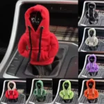Mobidea Cute Hoodie Car Gear Shift Cover – Universal for Manual/Automatic Car Interior Decorative Gear Handle Protector