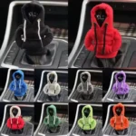 Mobidea Cute Hoodie Car Gear Shift Cover – Universal for Manual/Automatic Car Interior Decorative Gear Handle Protector