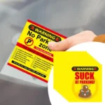 50 Pieces No Parking Zone Cards Bad Parking Cards Warning Safety Stickers Multiple Reason Violation Adult Sock Stuffer