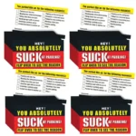 50pcs Fake Parking Tickets 2X3.5 Inch Bad Parking Notes Funny Labels Business Cards Multi Reasons Violation Stocking Stuffers