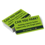 50pcs Humourous Parking Cards “Can You Park?” 3.5 x 2 inch, prank funny cards, offending funny cards, mini portable prank ca