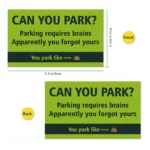 50/100pcs Humourous Parking Card “Can You Park?” 3.5 X 2 Inch,Prank Funny Cards, Offending Funny Cards,Mini Portable Prank Cards