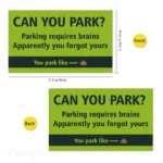 50pcs Humourous Parking Cards “Can You Park?” 3.5 x 2 inch, prank funny cards, offending funny cards, mini portable prank ca