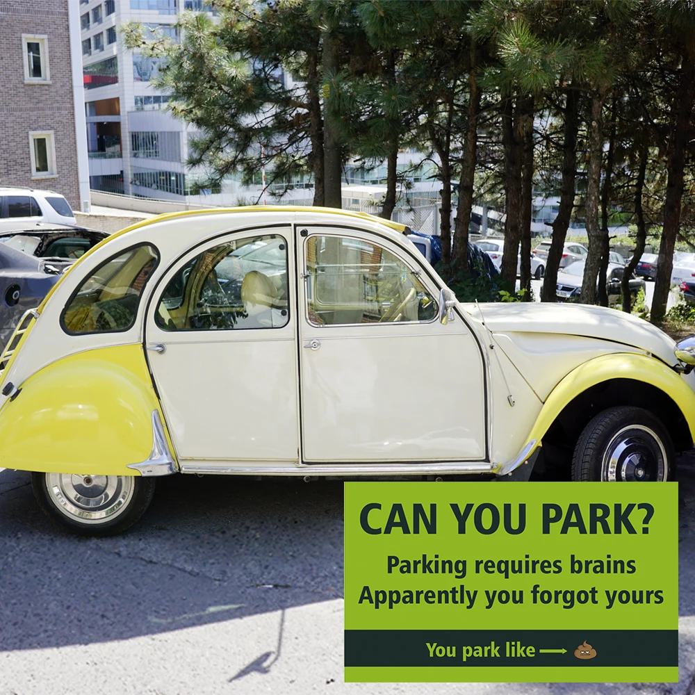 50pcs Humourous Parking Cards "Can You Park?" 3.5 x 2 inch, prank funny cards, offending funny cards, mini portable prank ca - Image 5