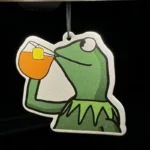 Meme Frog, Afternoon Tea, Drinking Tea Zen Tea (All-Season Hotel Scent) Car Air Freshener |   Rearview Mirror Pendant & Dual-Purpose Air Vent Clip |   Natural Material Aromatherapy Tablets |   Long-Lasting Fragrance for 90 Days |   Non-Alcoholic |   Not Afraid of the Sun |   Designed Specifically fo