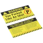100 Pieces Bad Parking Cards,Bad Parking Stickers Funny Parking Violation Cards with Multi Violation Reasons