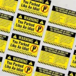 50Pieces Bad Parking Cards You Parked Like An Idiot Funny Cardboard Parking Violation Cards With Multi Violation Reasons