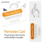 Simplicity Middle Finger Card Gift Warning Sign Card Reminder Card Illegal Parking Bad Parking Violation Stickers