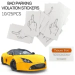 Simplicity Middle Finger Card Gift Warning Sign Card Reminder Card Illegal Parking Bad Parking Violation Stickers