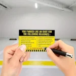 50 Pieces Bad Parking Cards You Parked Like An Idiot Funny Cardboard Parking Violation Cards With Multi Violation Reasons