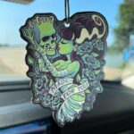 1pc/3pcs Death Funeral Car Aromatherapy Tablets, Car Fragrance, Rearview Mirror Hanging Decor, Car Air Fresheners, Car Interior Accessories Pendant