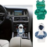 Mini Shark Gear Stick Car Shifter Hoodie – Car Gear Shift Knob Cover, Winter Warm Shift Knob Cover Sweater Shirt, Universal Fit Knob Cover – For Car Enthusiasts & Drivers – Perfect Gift for Car Lovers